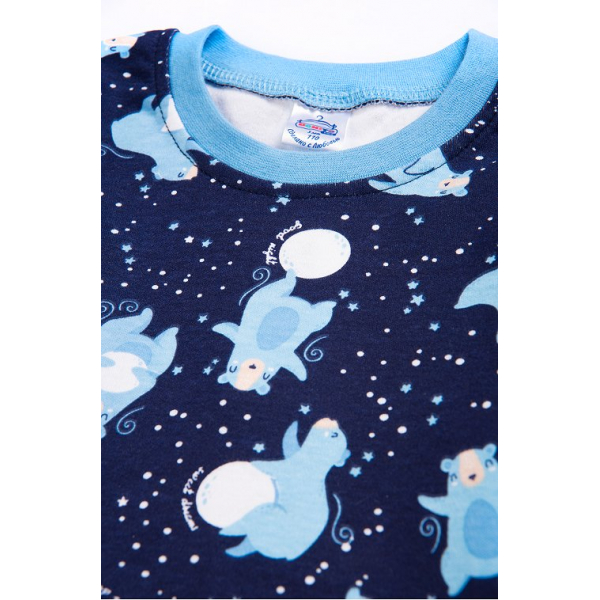 20-15491-5 Пижама для мальчика, 2-5 лет, т-синий