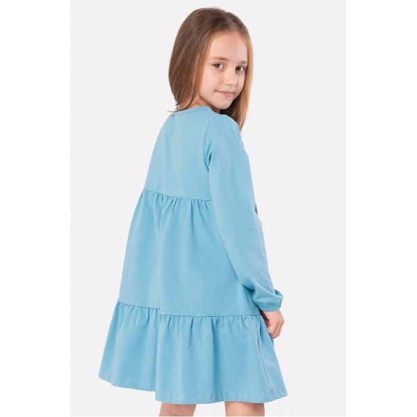 20-1561-5 Платье для девочки, 3-7 лет, голубой