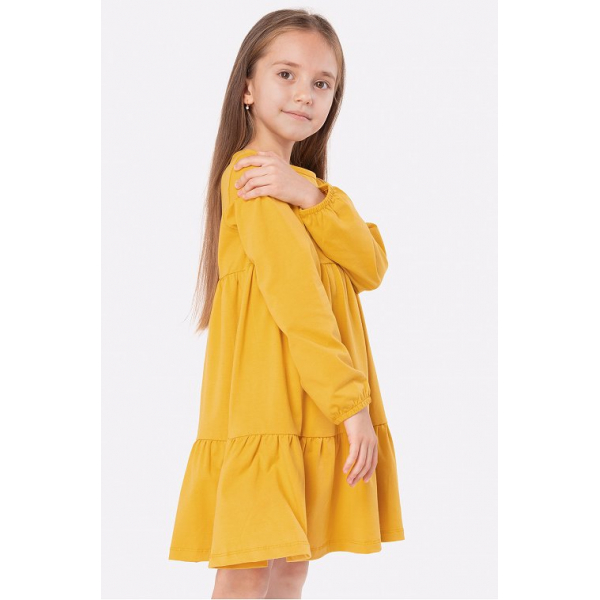 20-1561-4 Платье для девочки, 3-7 лет, желтый