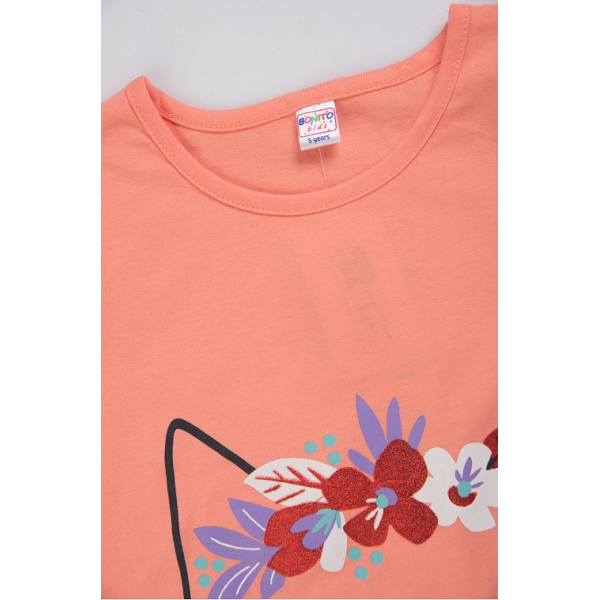 20-1638-1 Сорочка для девочки, 3-7 лет, персиковый