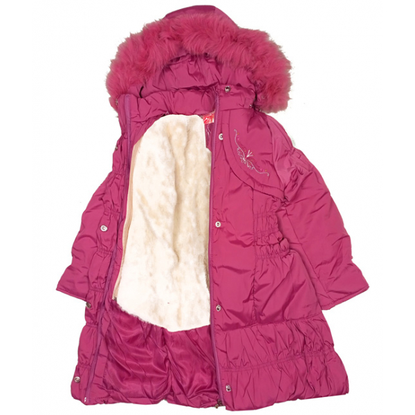 90-4050-14 Пальто зимнее для девочки, сиреневый