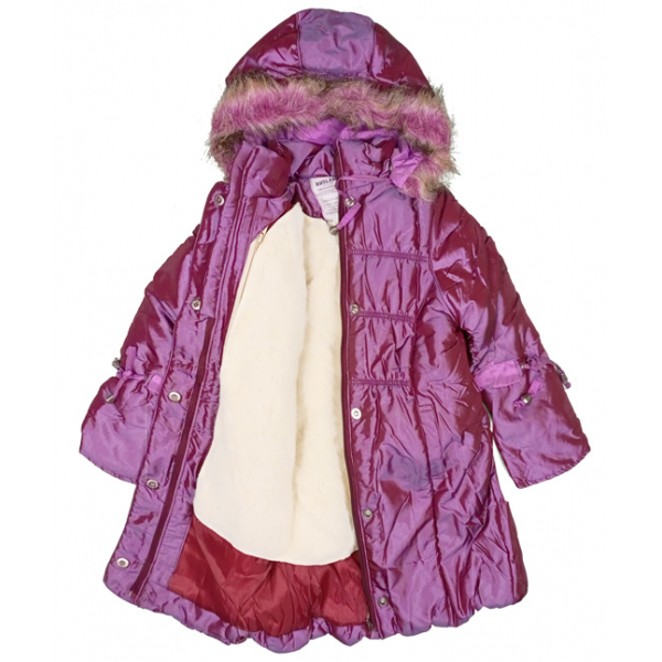 90-4050-13 Пальто зимнее для девочки, лиловый