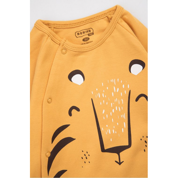 20-1096-7 Комбинезон для малышей, 62-80, горчичный