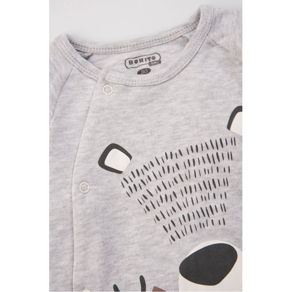 20-1096-6 Комбинезон для малышей, 62-80, серый