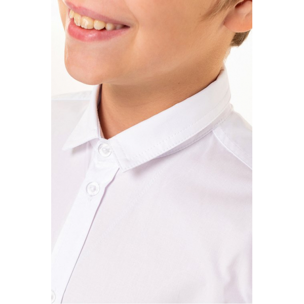 20-1468R Рубашка (школа) для мальчика, 7-11 лет, белый