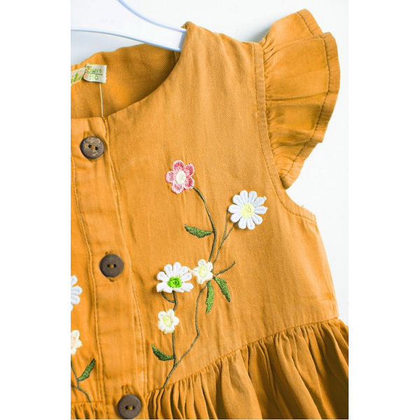 20-8881 Платье для девочки из сатина, 3-7 лет, сиреневый