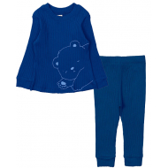 20-1302-3 Пижама для мальчика, кашкорсе (лапша), 74-98, т-синий