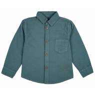 20-894-1 Рубашка-поло для мальчика из поплина, 3-7 лет, изумрудный