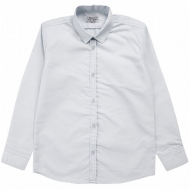 20-119701 Рубашка для мальчика в коробке (школа),  7-11 лет, серый