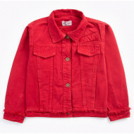 20-8786 Куртка для девочки, 6-9 лет, т-красный