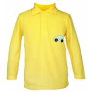 20-3524 Рубашка-поло для мальчика, пике, 2-6 лет, желтый