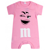 20-10781 "M&M’s" Полукомбинезон для малышки, 68-86, розовый 20-10781 "M&M’s" Полукомбинезон для малышки, 68-86, розовый