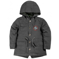 020-84601 Куртка-парка для мальчика, 1-4 года, т.серый